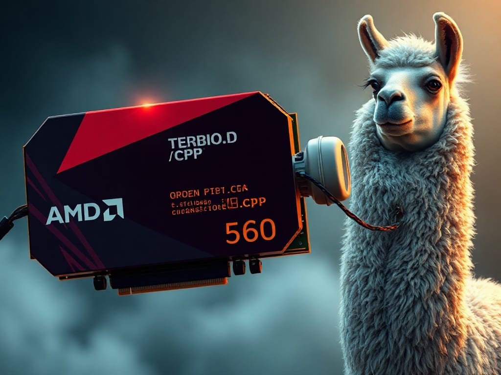 LLama.cpp mit AMD Radeon 560: Eine technische Reise zu 96K Kontext bei 16 Tokens pro Sekunde